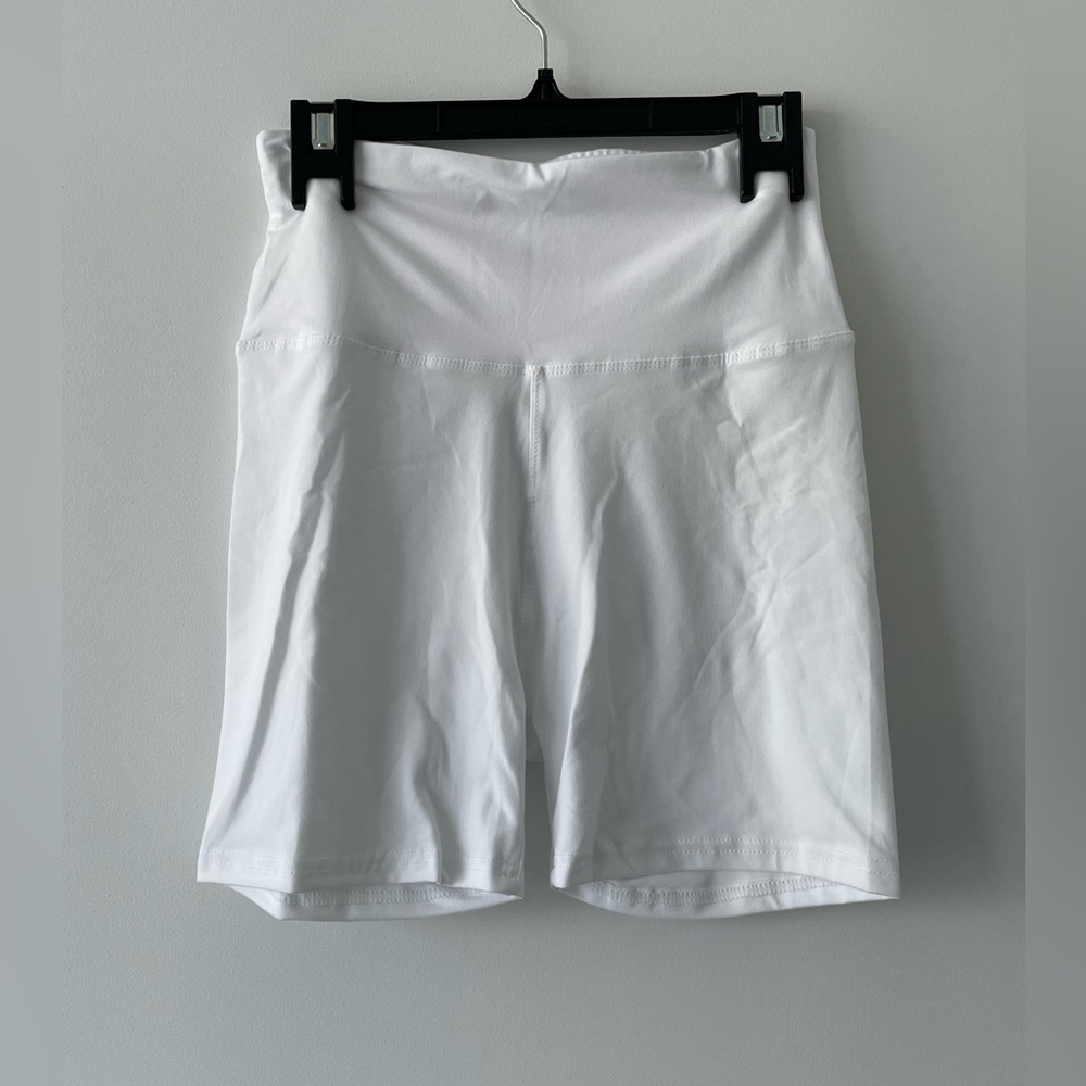 White Biker Shorts - size Small/Medium